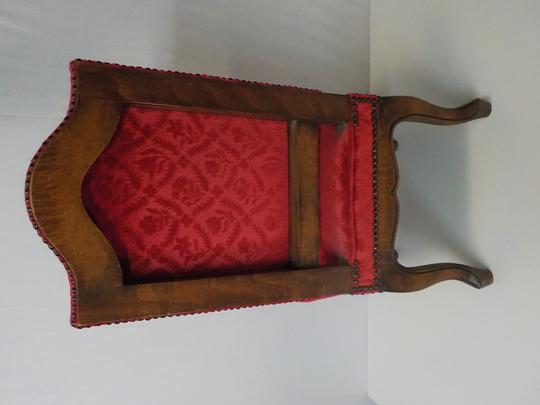 chaise de style pour enfant tapissée velours rouge - Photo 2