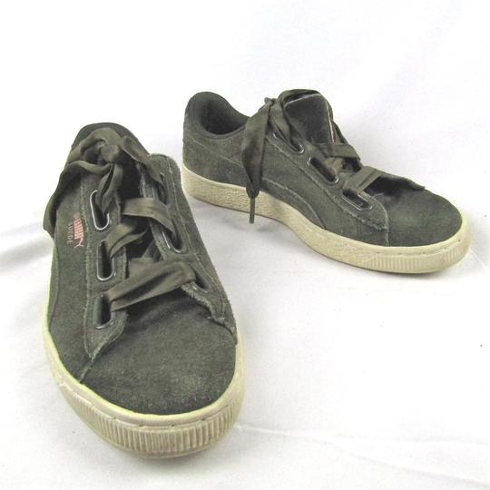 Sneakers Puma Suede kaki avec lacets en tissus - P 38 - Photo 0