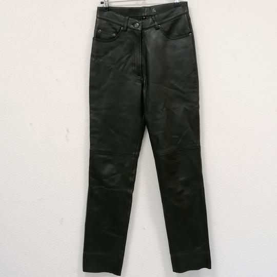 Pantalon noir en cuir - 34 - Femme  - Photo 0