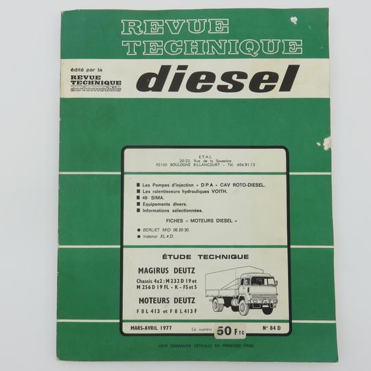 Revue technique diesel-Magirus Deutz/Moteur Deutz.1977 - Photo 0