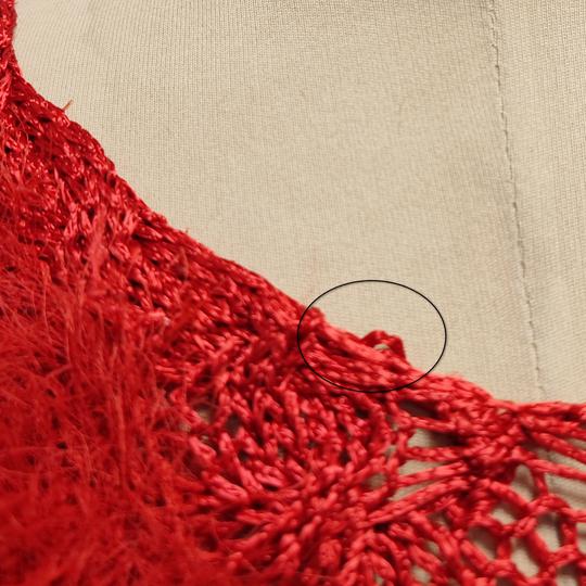 Pull texturisé rouge vintage - XL - Femme - Photo 5