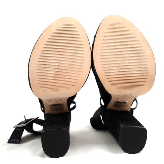 Sandales à plateforme en satin noir - Buffalo London- taille 38 - Photo 4