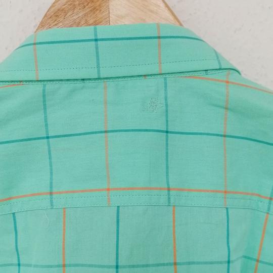Chemise vert menthe à carreaux 