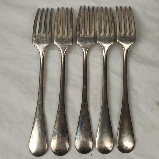 12 fourchettes argentées anciennes en tbe - Photo 4