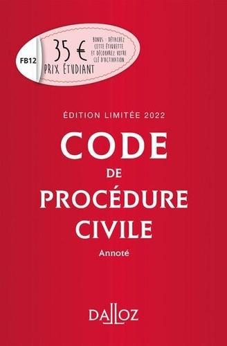 Code de procédure civile. Annoté, Edition 2022 - Photo 0