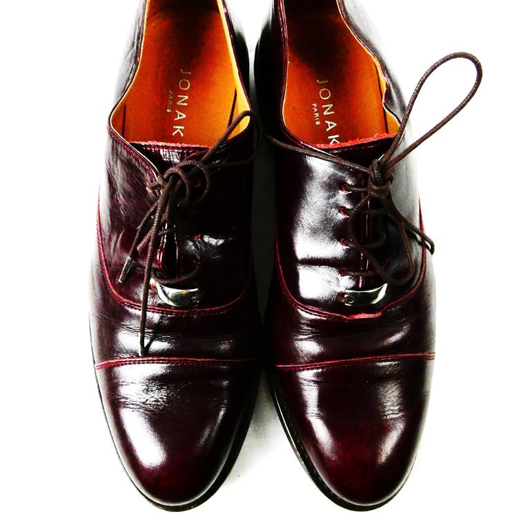 JONAK Chaussures de ville plates cuir rouge femme - Pointure 40 - Photo 0