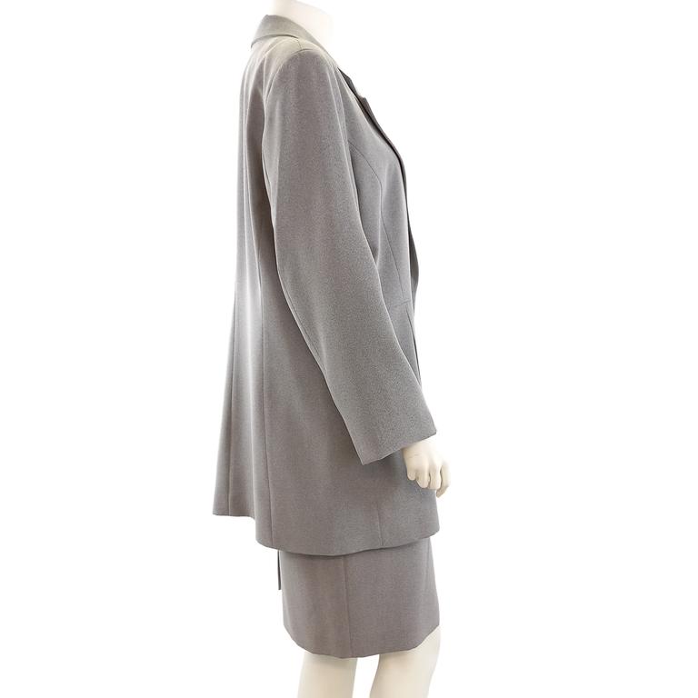 Tailleur jupe et veste, gris clair - 1 2 3 - T44 et 46 - Photo 2