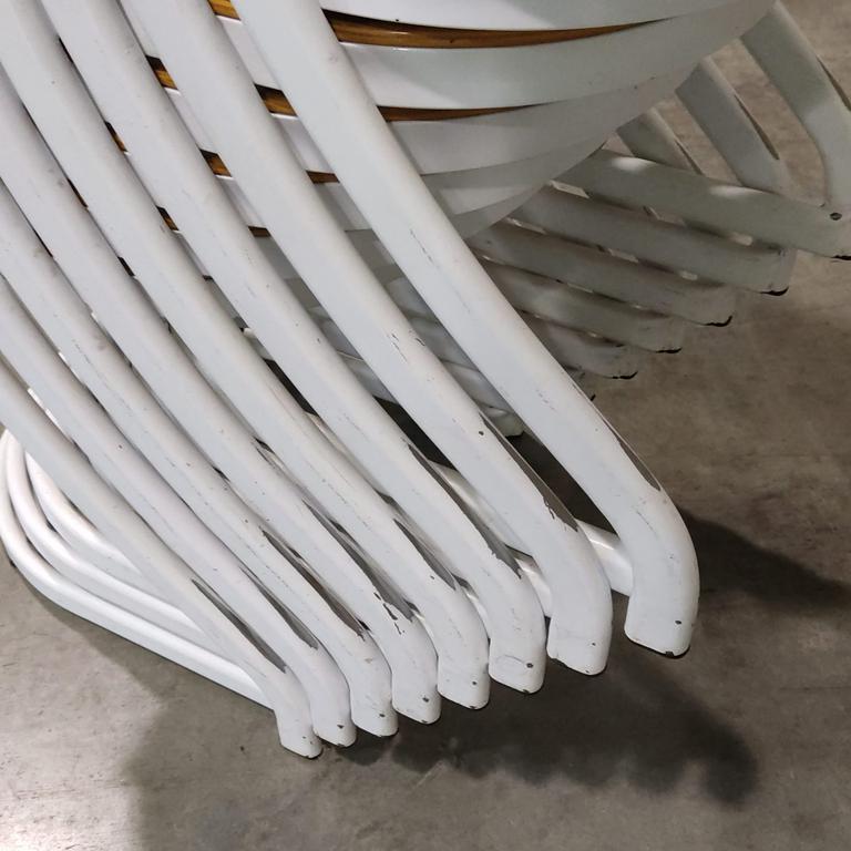 Lot de 8 chaises blanches - Photo 2