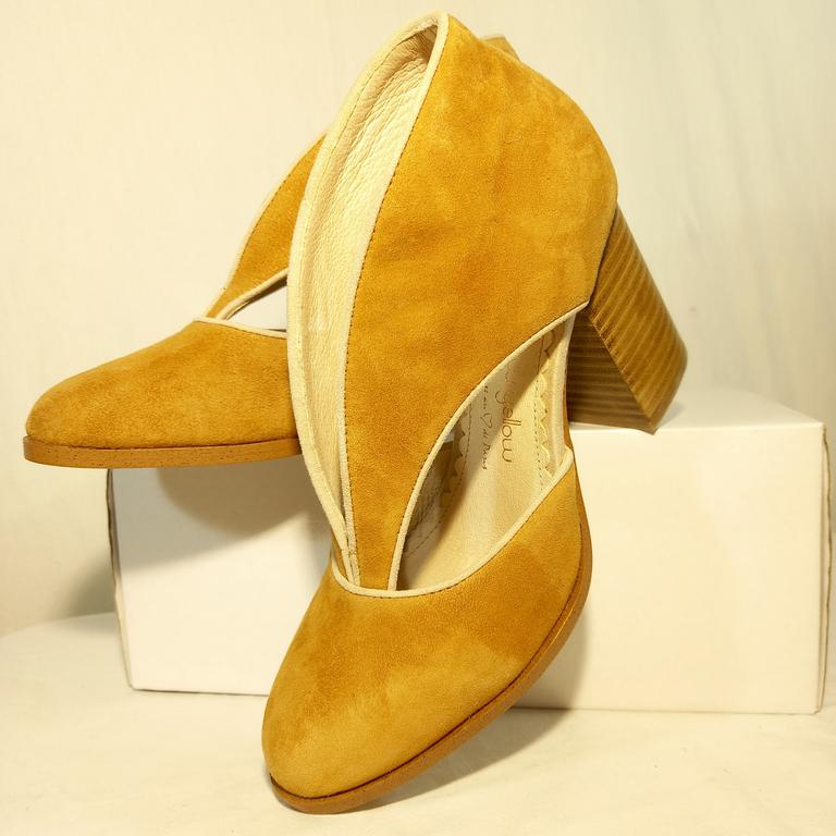 Chaussures marron clair à talons femme - Mellow Yellow - P35 - Photo 1