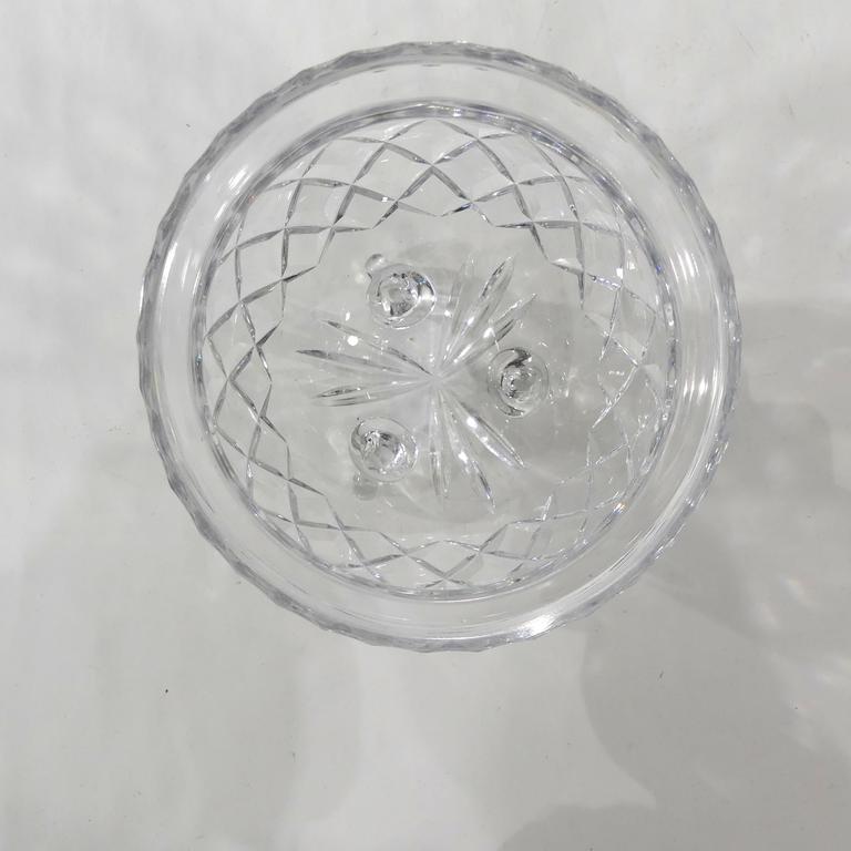 Ancien vase boule en cristal de verre - Photo 3