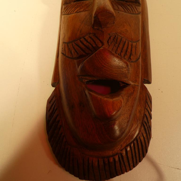Masque africain en bois - Photo 15