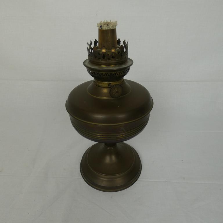 Ancienne Lampe à Pétrole En Etain Vintage - Photo 6