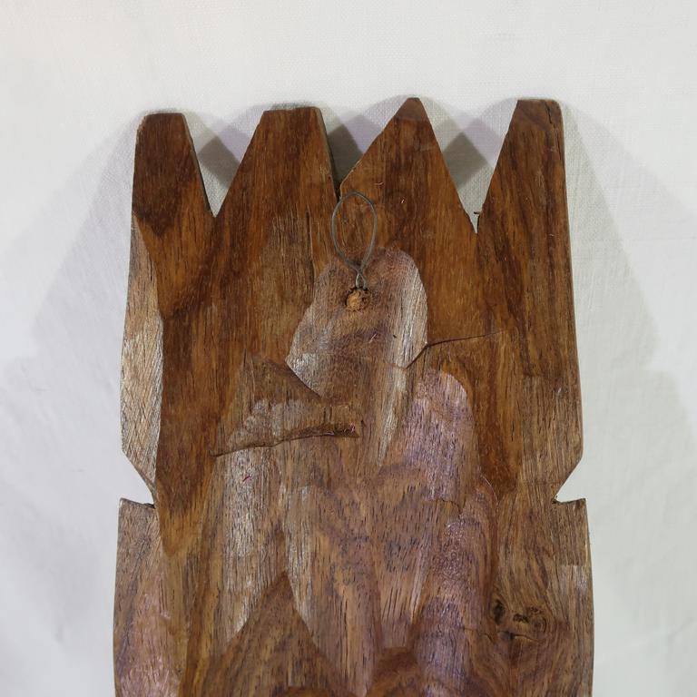 Masque Africain en bois sculpté  - Photo 4