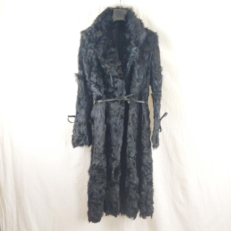 Manteau en fourrure noir Inès & Maréchal taille 40 - Photo 1