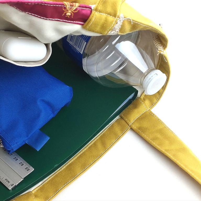 Tote bag Tissus Upcycling avec poche - Photo 5