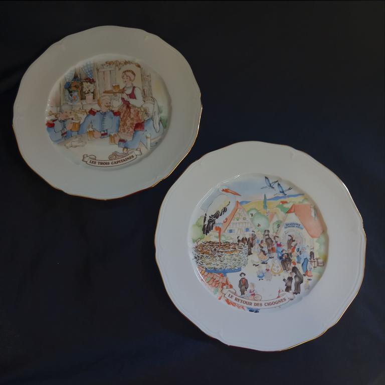 Lot de deux assiettes décoratives Kanterbrau - Porcelaine de Limoges - Photo 0