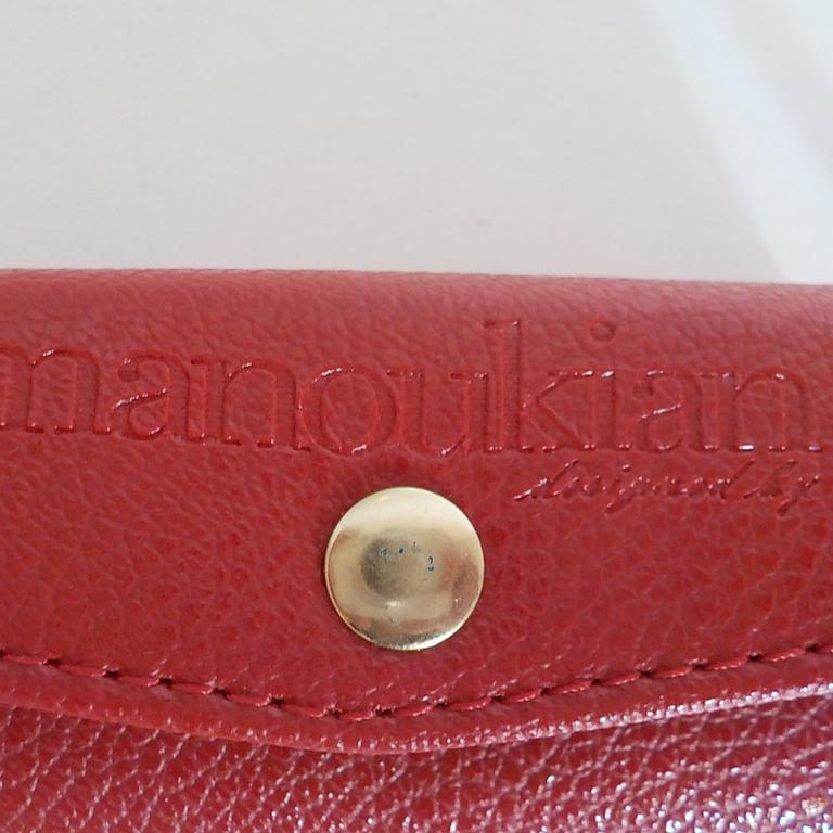 Portefeuille + porte - monnaie rouge Manoukian  - Photo 11