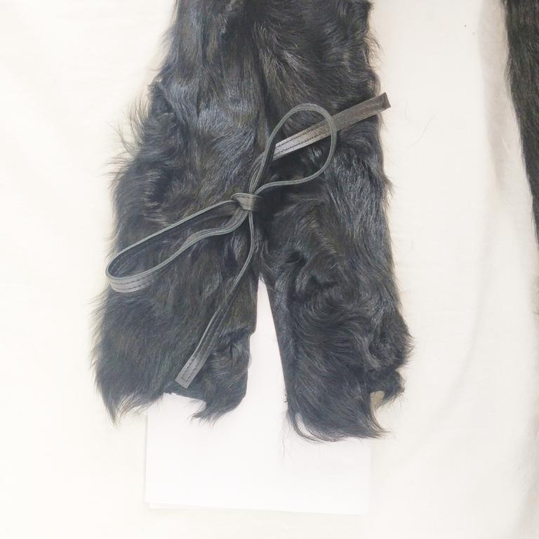 Manteau en fourrure noir Inès & Maréchal taille 40 - Photo 3