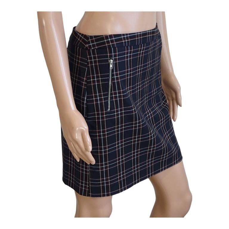 Mini-jupe droite à carreaux avec poches sur le devant - kiabi - Taille 36 - Photo 1