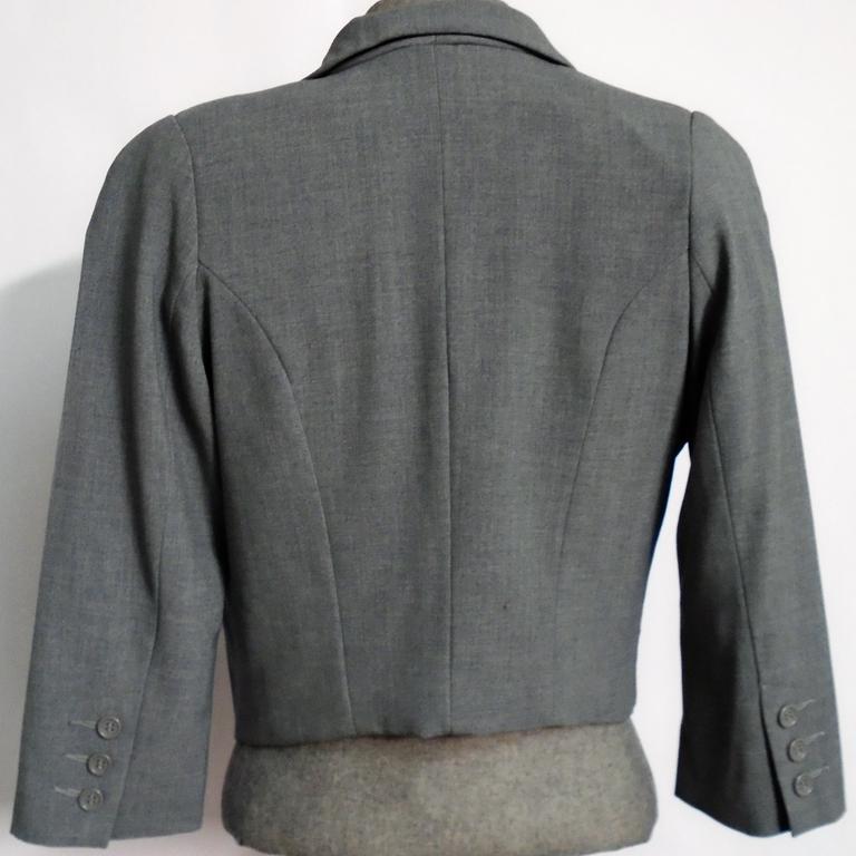Veste tailleur grise H&M , taille 38  - Photo 1