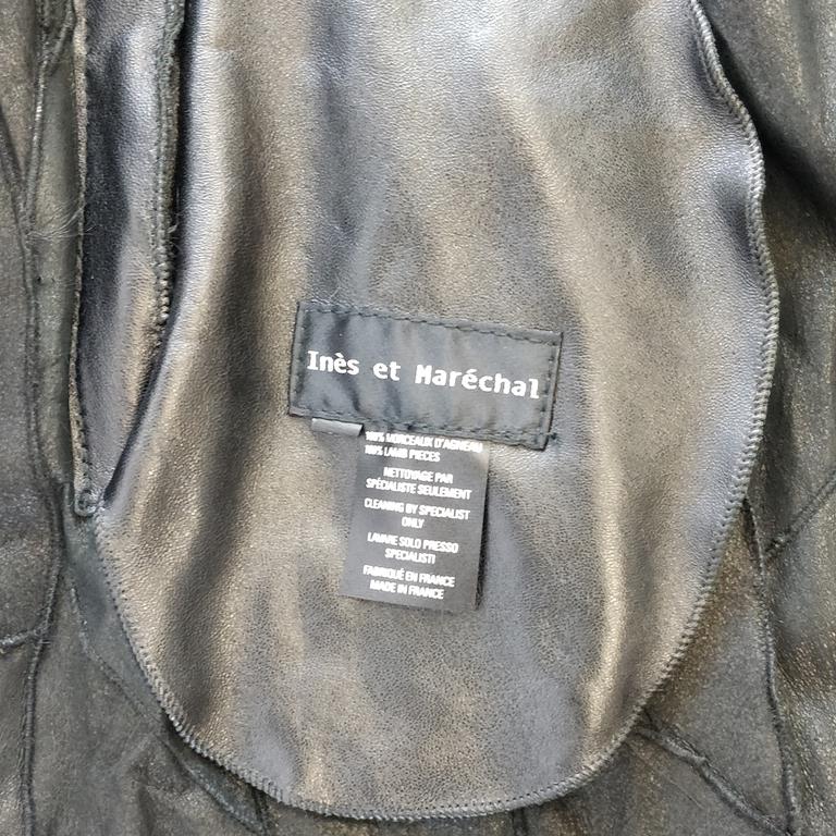 Manteau en fourrure noir Inès & Maréchal taille 40 - Photo 4