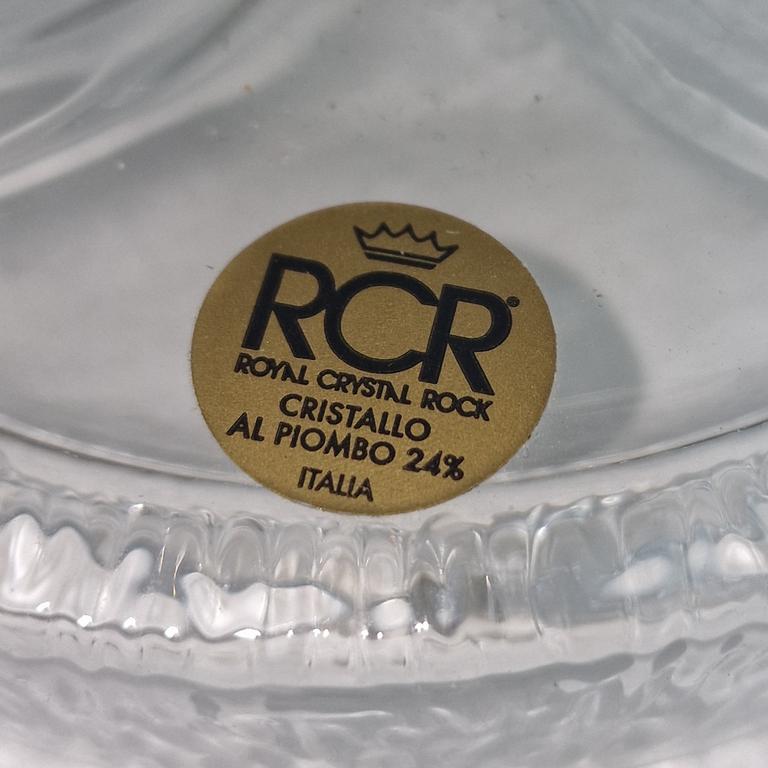 Décoration en Cristal au plomb deux Cygnes sur socle - Cristal Royal RCR 